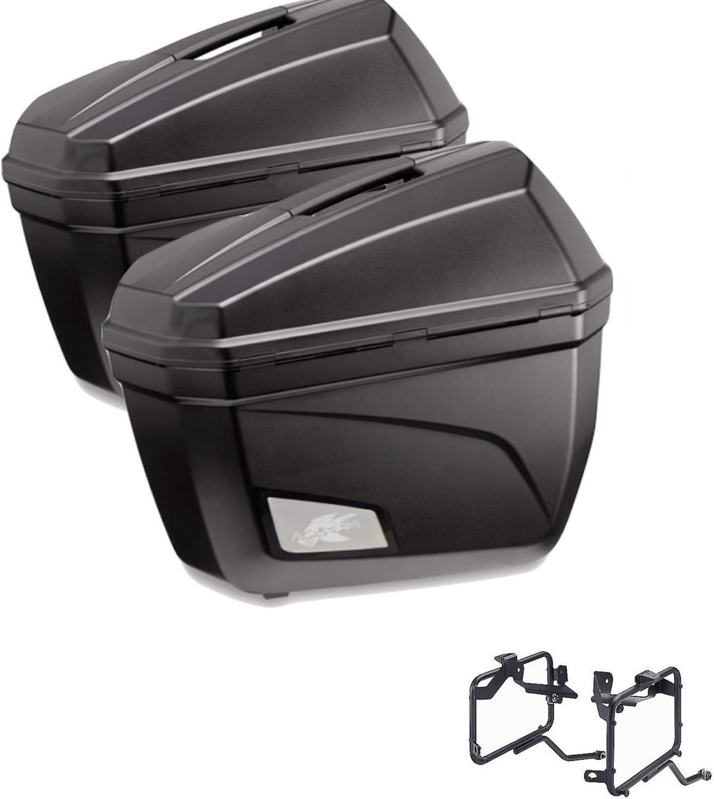 Side Cases K22N + Side Cases Holder - Kappa Moto Compatible With Moto Guzzi V85 Tt (2019-2023)