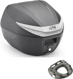 Top Case K3000N + Rear Rack - Kappa Moto Compatible With Honda Crf 1000 L Africa Twin Adventure Sports (2018-2019)