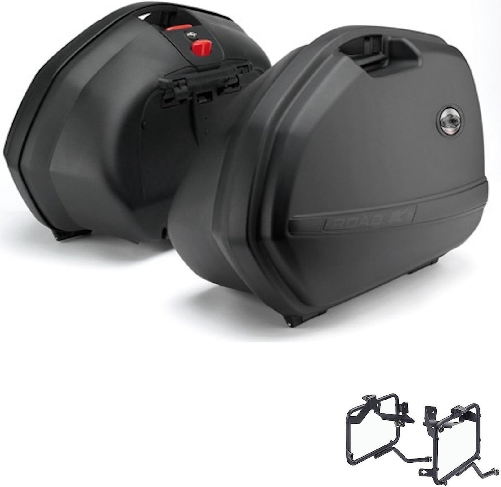 Side Cases K33N + Side Cases Holder - Kappa Moto Compatible With Kawasaki Zx 14 (2006-2011)