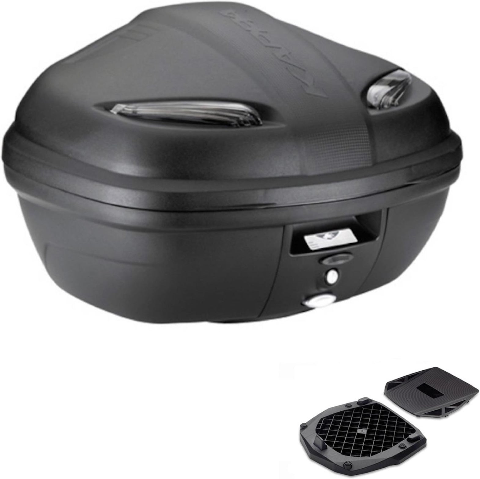 Top Case K47Nt + Rear Rack Manta - Kappa Moto Compatible With Mbk Skycruiser 125 (2010-2012)