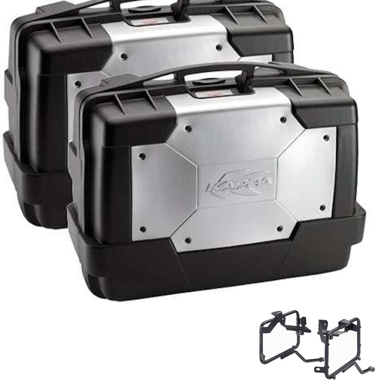 Side Cases Kgr33Pack2 + Side Cases Holder Garda - Kappa Moto Compatible With Triumph Tiger 660 Sport (2022-2023)