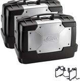 Side Cases Kgr33Pack2 + Side Cases Holder Garda - Kappa Moto Compatible With Moto Guzzi V7 850 Stone (2021-2023)