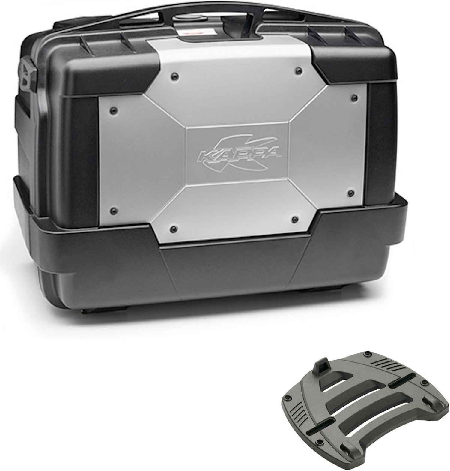 Top Case Kgr46 + Rear Rack Garda - Kappa Moto Compatible With Kawasaki Er-5 500 (2001-2007)