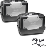 Side Cases Kgr46Pack2 + Side Cases Holder Garda - Kappa Moto Compatible With Triumph Tiger 660 Sport (2022-2023)