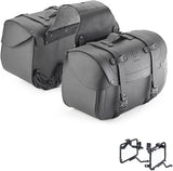 Sacoches Laterales Kmlw01 + Supports Laterales - Kappa Moto Compatible Avec Honda Cb 1000 R (2021-2023)