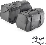 Side Bags Kmlw01 + Side Bags Holder - Kappa Moto Compatible With Yamaha Mt-09 - Sp (2021-2023)