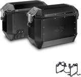 Valises Kms36B + Supports Laterales Aluminium - Kappa Moto Compatible Avec Bmw R 1150 Gs (2000-2003)