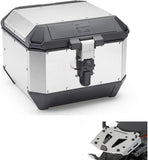 Top Case Kms44A + Rear Rack Aluminium K'Mission Aluminium - Kappa Moto Compatible With Triumph Tiger 800 Xc - Xr (2018-2019)