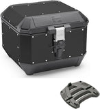 Top Case Kms44B + Support K'Mission Aluminium - Kappa Moto Compatible Avec Yamaha Tdm 900 (2002-2014)