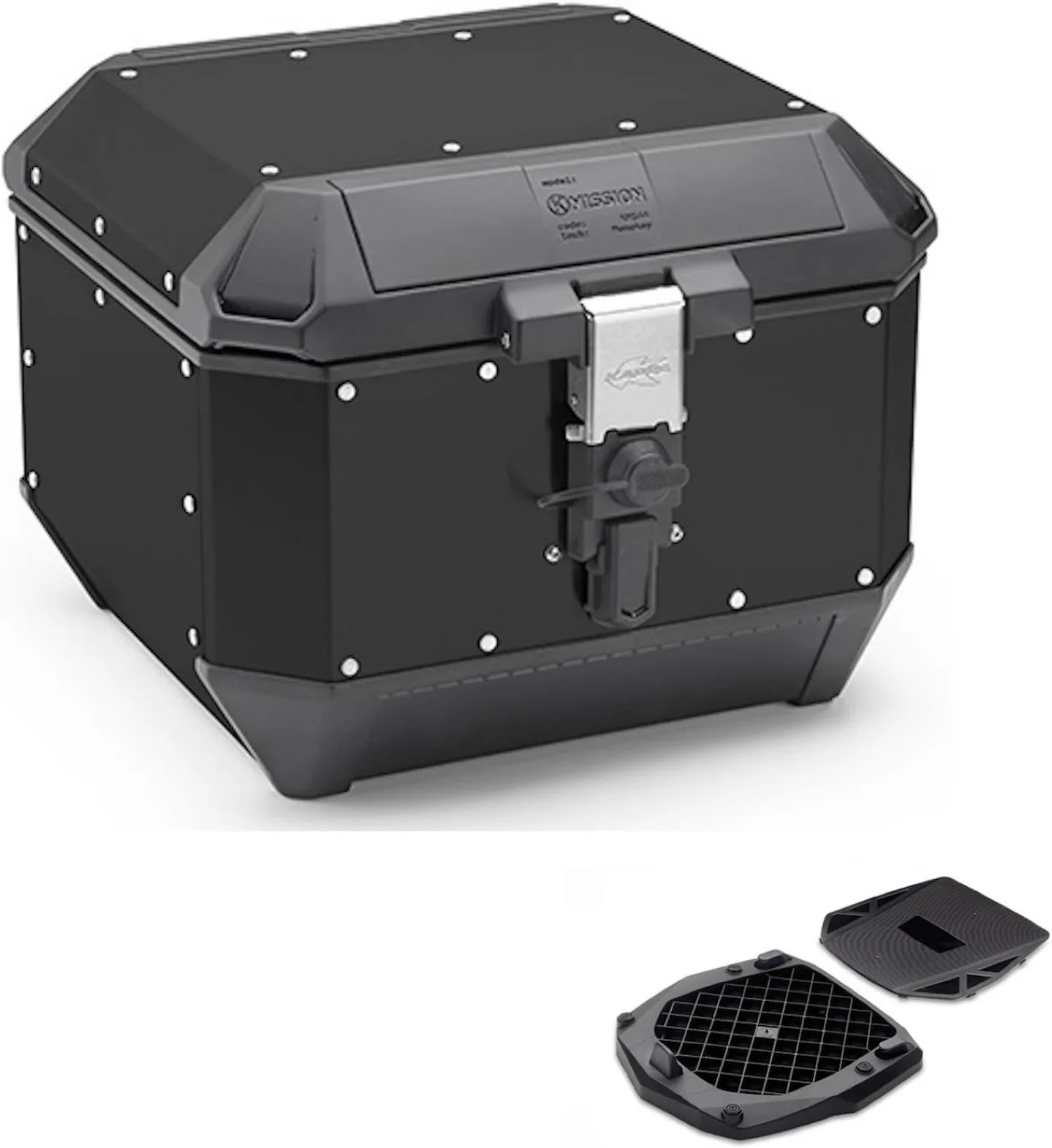 Top Case Kms44B + Support K'Mission Aluminium - Kappa Moto Compatible Avec Mbk Skycruiser 125 (2010-2012)