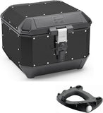 Top Case Kms44B + Rear Rack K'Mission Aluminium - Kappa Moto Compatible With Suzuki An 400 Burgman (2017-2023)
