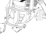 Sabot Moteur - Kappa Moto Compatible Avec Honda Xl 600 V Transalp (1994-1996)