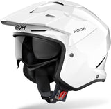 Casque Urban Pour Moto Airoh Kombakt - Ko14 Thermoplastic Hrt Blanc Gloss Color Taille L