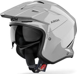 Casque Urban Pour Moto Airoh Kombakt - Ko99 Thermoplastic Hrt Gris Béton Gloss Color Taille L
