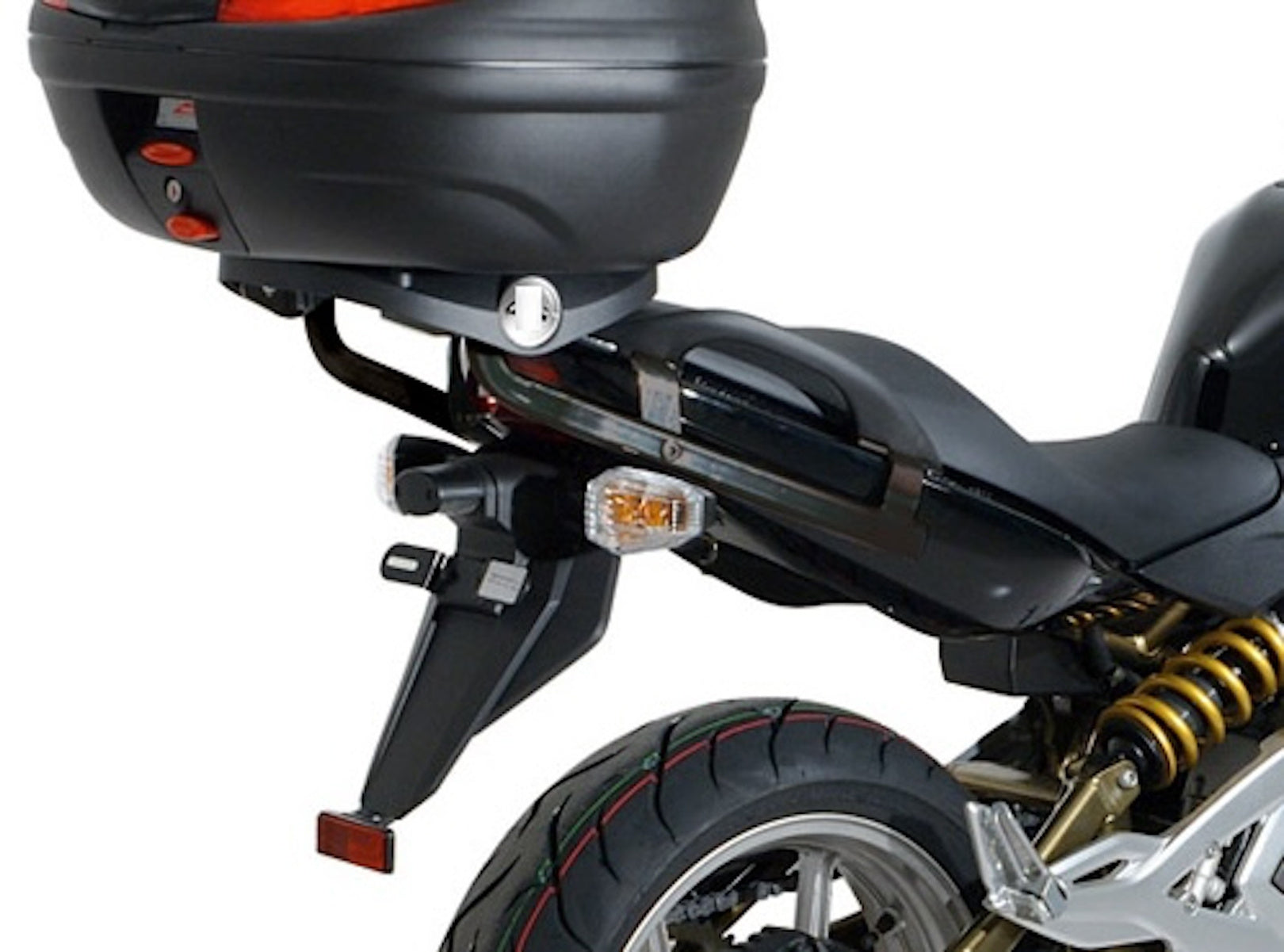 Rear Rack Monolock - Kappa Moto Compatible With Kawasaki Er-6 N (2005-2008)