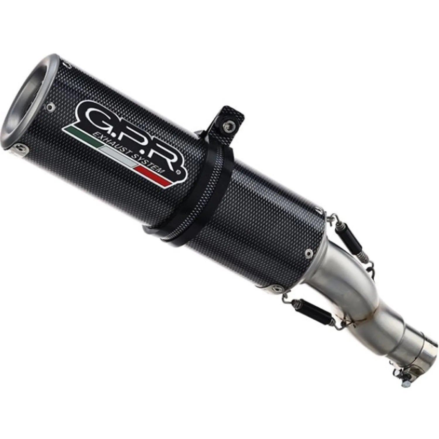 Système D'Échappement Catalytique Avec Homologation Acoustique M3 Carbon Look - Gpr Compatible Avec Moto Morini Seiemmezzo Scr 650 (2022-2024)