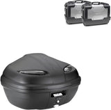 Top Case K47Nt + Valises Kgr33 + Supports Laterales - Kappa Moto Compatible Avec Honda Nc 750 X - Dct (2014-2015)