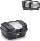 Top Case Kgr52 + Valises Kgr46 + Supports Laterales - Kappa Moto Compatible Avec Honda Nc 750 S - Dct (2014-2015)