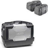 Top Case Kgr46 + Sacoches Kmlw01 + Supports Laterales - Kappa Moto Compatible Avec Honda Nc 700 S (2012-2013)