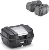 Top Case Kgr52 + Sacoches Kmlw01 + Supports Laterales - Kappa Moto Compatible Avec Honda Nc 700 S (2012-2013)