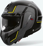 Casque Modulable Pour Moto Airoh Mathisse Ii - Mth2G31 Thermoplastic Hrt Jaune Mat Genius Taille Xs