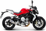 Système D'Échappement Homologué Au Niveau Sonore Relevance Full Titanium Carbon Cap - Termignoni Compatible Avec Mv Agusta Brutale 800 Rivale (2012-2020)