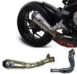 Complete Non-Catalytic Exhaust System With Sound Certification Relevance Full Titanium Ct Carbon Cap - Termignoni Compatible With Mv Agusta F3 675 (2012-2020)