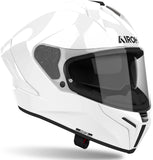 Casque Intégral Pour Moto Airoh Matryx - Mx14 Composite Carbon Blanc Gloss Color Taille L