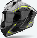 Full-Face Motorcycle Helmet Airoh Matryx - Mxw31 Composite Carbon Gloss Yellow Wide Size S