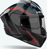Casque Intégral Pour Moto Airoh Matryx - Mxw55 Composite Carbon Rouge Gloss Wide Taille Xxl