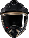 Casque Intégral Adventur Pour Moto Nolan N70-2 X Sable / Noir Nobile 316 Taille L