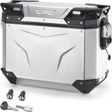 Valise Lateral Droite Monokey Cam-Side Trekker Outback Evo Smart Aluminium Anodisé + Serrure 37 Lt Givi Trekker Outback Evo Smart Aluminium Anodisé Plata Taille 37 Lt.