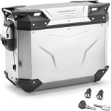 Valise Lateral Gauche Monokey Cam-Side Trekker Outback Evo Smart Aluminium + Serrure 37 Lt Givi Trekker Outback Evo Smart Aluminium Plata Taille 37 Lt.