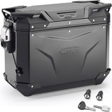 Monokey Cam-Side Trekker Outback Evo Smart Black Aluminium Left Side Case + Lock - 37 Lt Givi Trekker Outback Evo Smart Aluminium Black Size 37 Lt.
