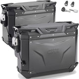 Valises Laterales Monokey Cam-Side Trekker Outback Evo Smart Aluminium Noir + Serrure 70 Lt Trekker Outback Evo Smart Aluminium - Givi Compatible Avec Ktm 1290 Super Adventure S (2017-2020)