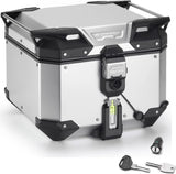 Top Case Monokey Trekker Outback Evo Smart Aluminium Anodisé 42 Lt 6Kg Trekker Outback Evo Smart Aluminium Anodisé - Givi Compatible Avec Ktm 1290 Super Adventure T (2017)