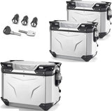 Top Case + Valises Laterales Trekker Outback Evo Smart Aluminium 116 Lt Trekker Outback Evo Smart Aluminium - Givi Compatible Avec Honda Crf 1000 L Africa Twin (2018-2019)