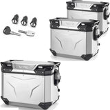 Top Case + Valises Laterales Trekker Outback Evo Smart Aluminium 130 Lt Trekker Outback Evo Smart Aluminium - Givi Compatible Avec Honda Nc 750 S (2016-2020)