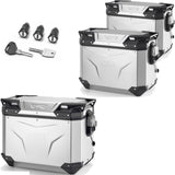 Trekker Outback Evo Smart Aluminium Top Case + Side Cases - 130 Lt Trekker Outback Evo Smart Aluminium - Givi Compatible With Honda Nx 500 (2024)