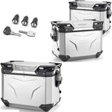 Top Case + Valises Laterales Trekker Outback Evo Smart Aluminium 138 Lt Trekker Outback Evo Smart Aluminium - Givi Compatible Avec Honda X-Adv 750 (2025)