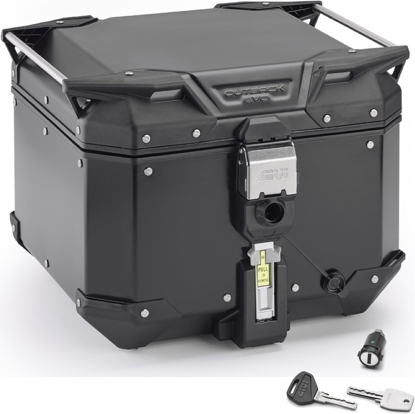 Monokey Trekker Outback Evo Smart Black Aluminium Top Case - 42 Lt Trekker Outback Evo Smart Aluminium - Givi Compatible With Niu Fqi 500 (2025)