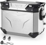 Valise Lateral Gauche Monokey Cam-Side Trekker Outback Evo Smart Aluminium + Serrure 44 Lt Givi Trekker Outback Evo Smart Aluminium Plata Taille 44 Lt.
