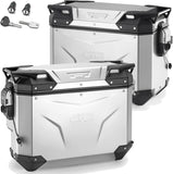 Valises Laterales Monokey Cam-Side Trekker Outback Evo Smart Aluminium Anodisé + Serrure 77 Lt Trekker Outback Evo Smart Aluminium Anodisé - Givi Compatible Avec Ktm 790 Adventure R (2019-2020)