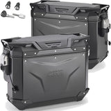 Valises Laterales Monokey Cam-Side Trekker Outback Evo Smart Aluminium Noir + Serrure 77 Lt Trekker Outback Evo Smart Aluminium - Givi Compatible Avec Ktm 1290 Super Adventure S (2017-2020)