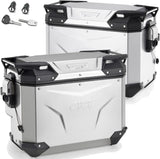 Valises Laterales Monokey Cam-Side Trekker Outback Evo Smart Aluminium + Serrure 84 Lt Trekker Outback Evo Smart Aluminium - Givi Compatible Avec Ktm 1290 Super Adventure T (2017)