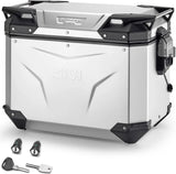 Valise Lateral Droite Monokey Cam-Side Trekker Outback Evo Smart Aluminium Anodisé + Serrure 48 Lt Givi Trekker Outback Evo Smart Aluminium Anodisé Plata Taille 48 Lt.