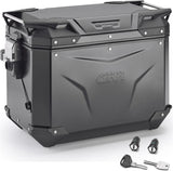 Valise Lateral Gauche Monokey Cam-Side Trekker Outback Evo Smart Aluminium Noir + Serrure 48 Lt Givi Trekker Outback Evo Smart Aluminium Noir Taille 48 Lt.