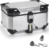 Top Case Monokey Trekker Outback Evo Smart Aluminium Anodisé 58 Lt 6Kg Trekker Outback Evo Smart Aluminium Anodisé - Givi Compatible Avec Ktm 1050 Adventure (2015-2016)