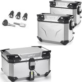 Trekker Outback Evo Smart Aluminium Top Case + Side Cases - 146 Lt Trekker Outback Evo Smart Aluminium - Givi Compatible With Honda Nc 750 X (2016-2020)