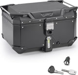 Monokey Trekker Outback Evo Smart Black Aluminium Top Case - 58 Lt Trekker Outback Evo Smart Aluminium - Givi Compatible With Niu Nqix 500 (2025)